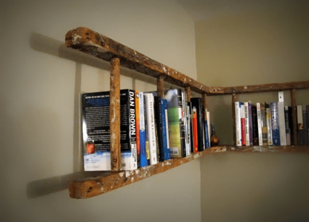 Upcycle Ladder To Bookshelf